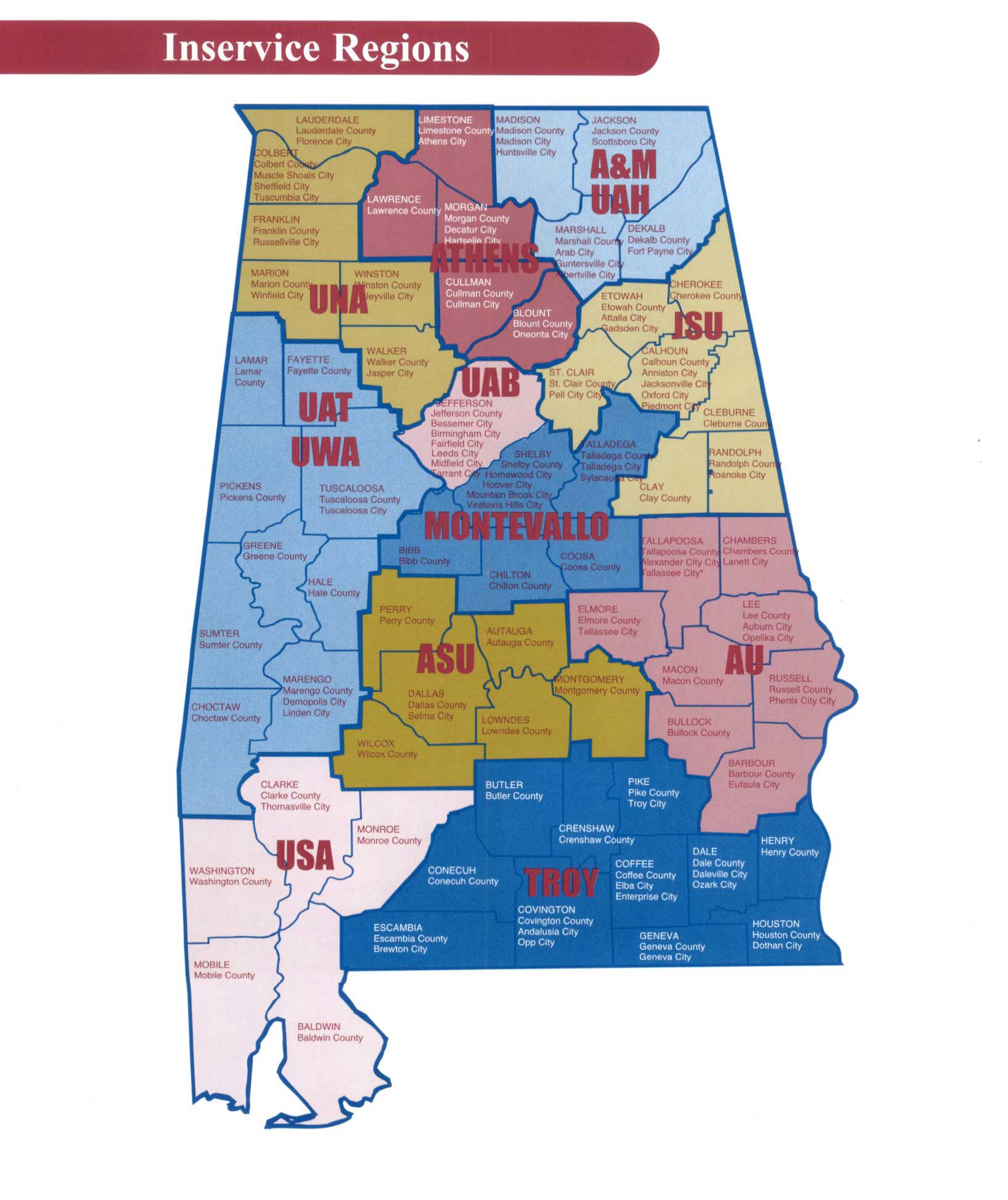 Inservice Regions