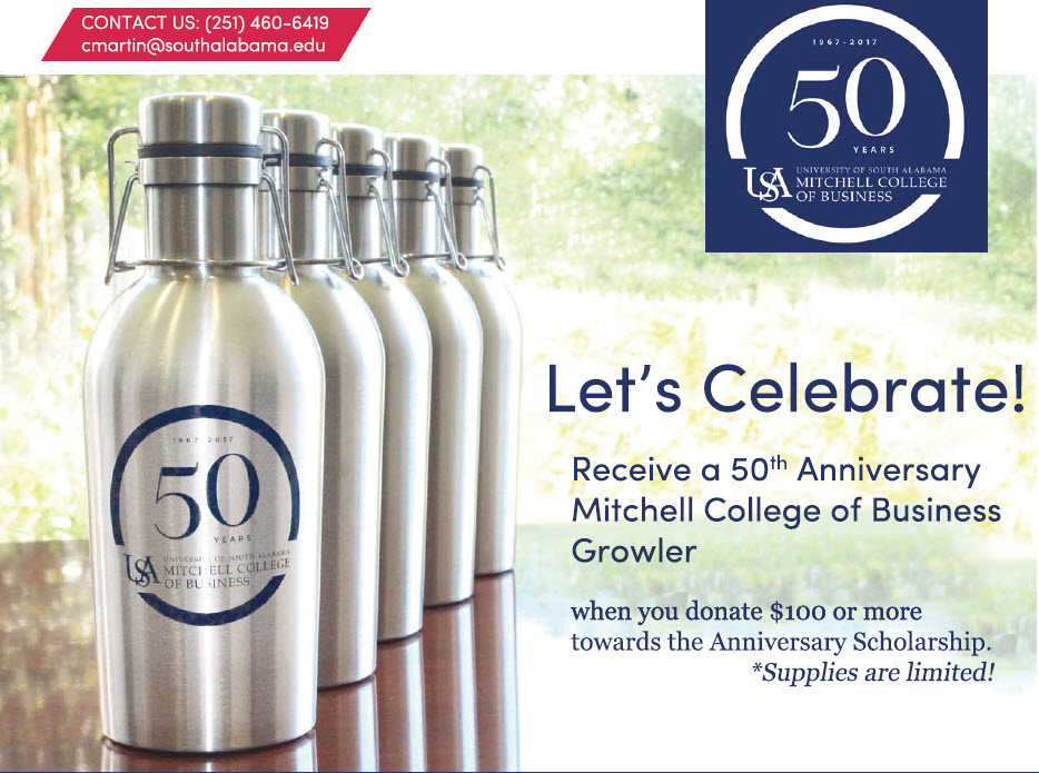 Receive a 50th Anniversary MCOB Growler