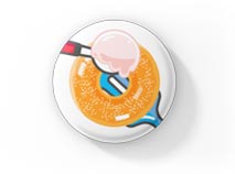 Ice Cream and Donuts button