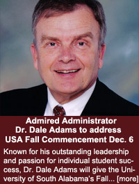 Dr. Dale Adams Fall 2008 Commencement Speaker - Dec. 6