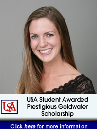 USA Student Awarded Prestigious Goldwater Scholarship

