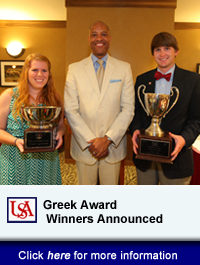 USA Announces Annual Greek Awards Winners