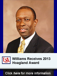 USA Professor Alvin J. Williams Receives 2013 Hoagland Award