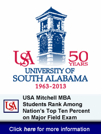 USA Mitchell MBA Students Rank Among Nation’s Top Ten Percent on Major Field Exam