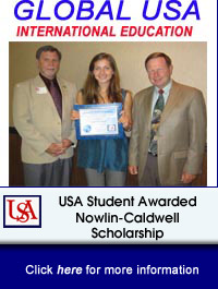 USA Student Awarded the Nowlin-Caldwell Scholarship