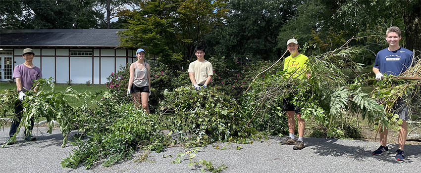 AED Members Working at the Japanese Gardens