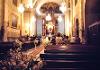 Evening wedding at Rectoria El Jesus Church, Merida, 1972. Taken from a pew