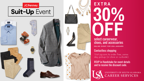 Confidence is key in the job search process. Whether you are interviewing, interning, or starting a new job after graduation, find everything you need to finish your perfect look at the JCPenney Suit-Up Event.