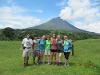 Study Abroad students in front of volacno