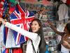Study Abroad Student holding a UK Flag