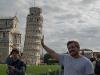 Study Abroad student at Leaning Tower of Pisa