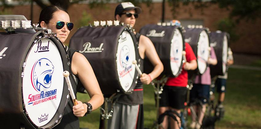 USA Drumline practicing