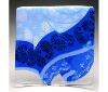 Glass Student Artwork - blue abstract