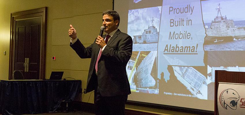 Austal speaking on Partnership with MCOB