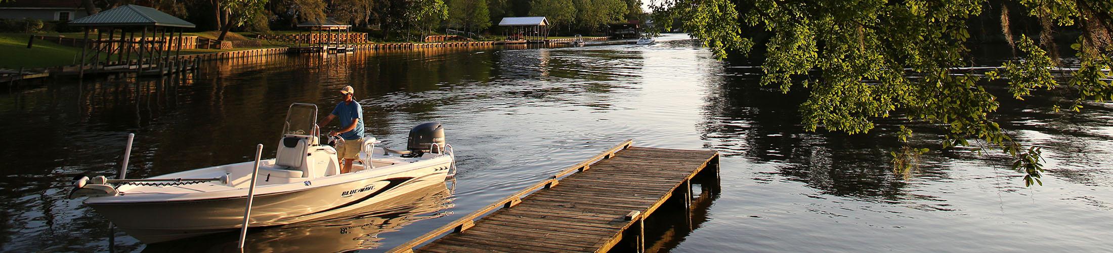 Fishing Boat in Water in Mobile