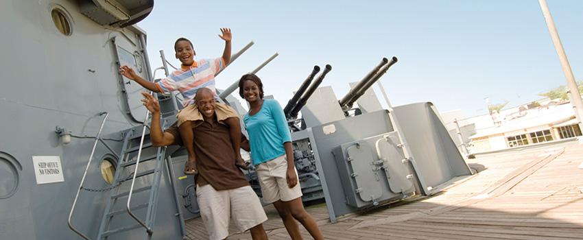 Family at Battleship