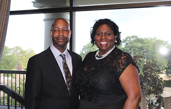 SoC alumna and  faculty member Rhonda Lucas with Danny Rankin