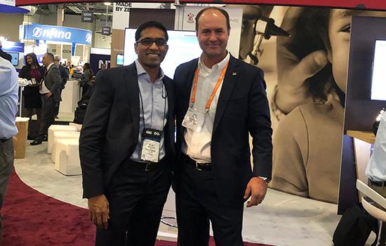 Alums connect at the HIMSS conference in Orlando - Venkat Thumula and Mike Jones