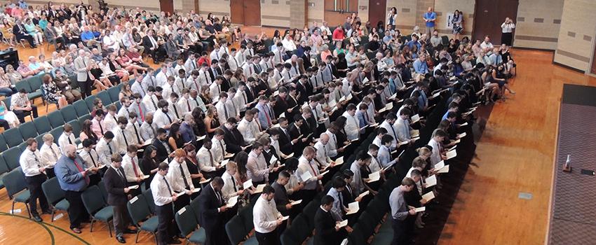 Graduation crowd shot