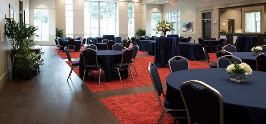 Tables in grand ballroom