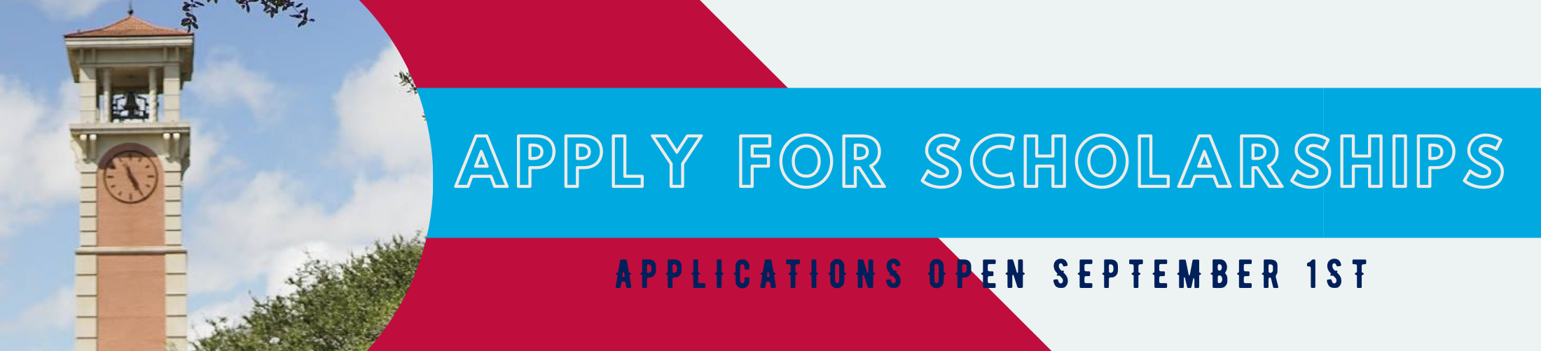 Apply for Scholarships Applications Open September 1st