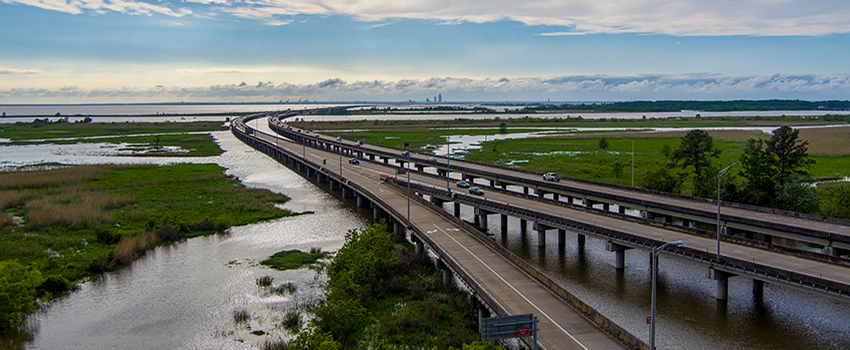 Highway over water.