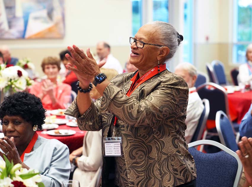 Golden Jaguars member Applauding