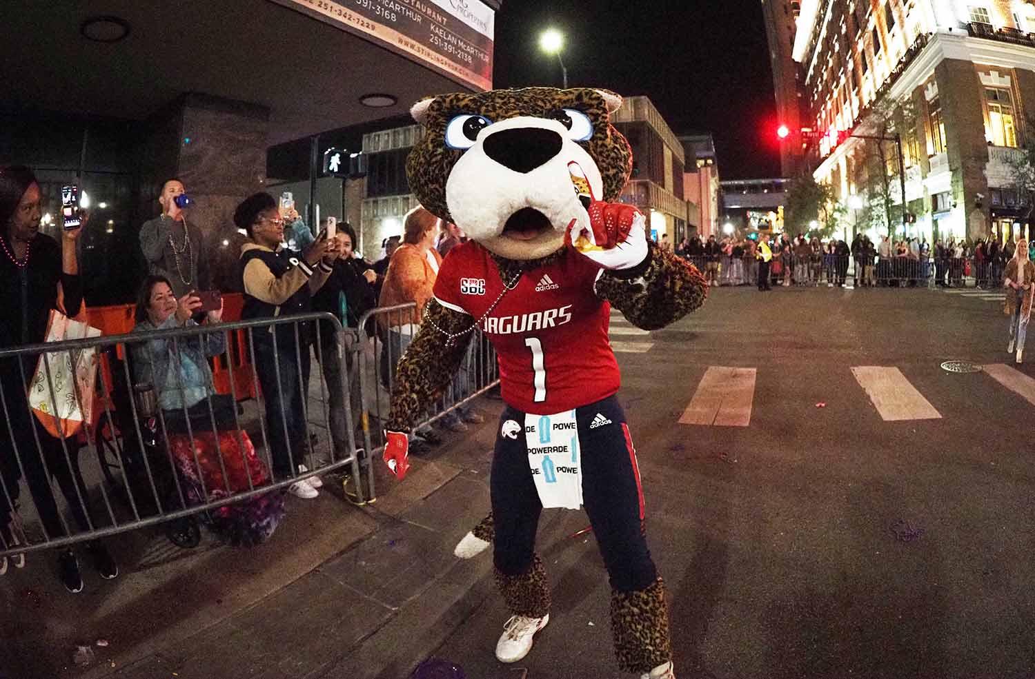 Southpaw in the parade.