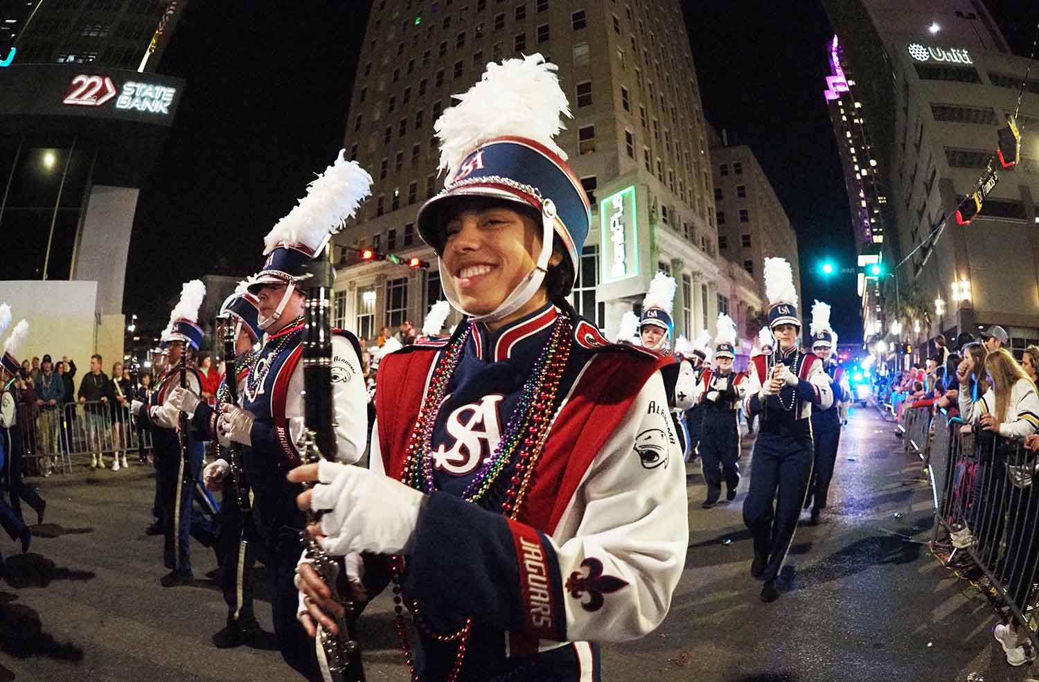 Clarinet players in the parade.