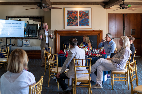 Alumni attendees listening in on speakers