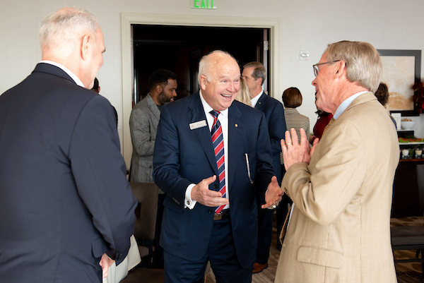 President Jo Bonner socializing with Alumni at the Alumni & Friends Event