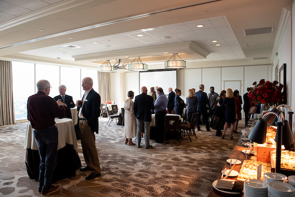 South Alabama Alumni socializing at Alumni & Friends in Atlanta