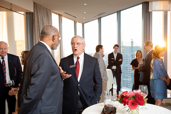 South Alabama Alumni socializing at Alumni & Friends in Atlanta