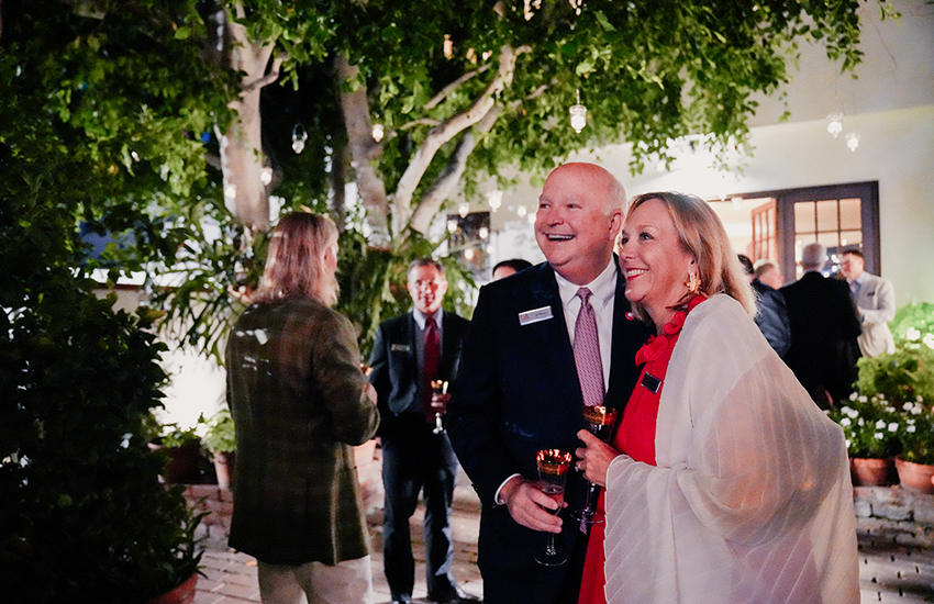 President Bonner and wife at Evening Under the Stars.