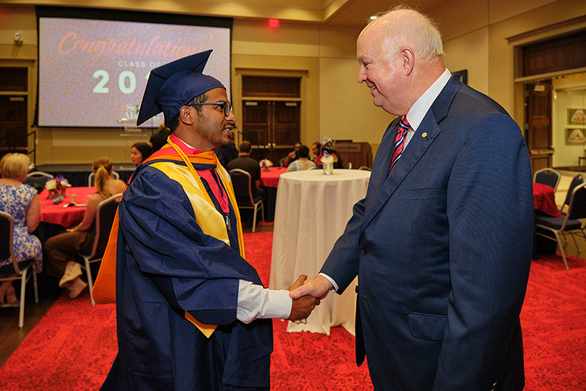 South Alabama President Jo Bonner socializing with future South Alabama Alumni