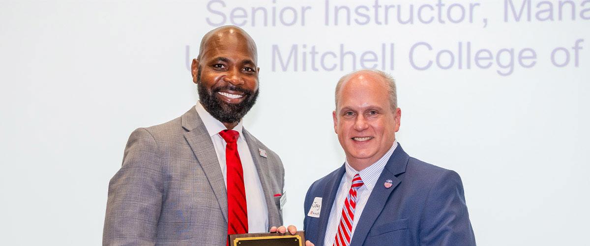 Jay Hunt with Alumni President
