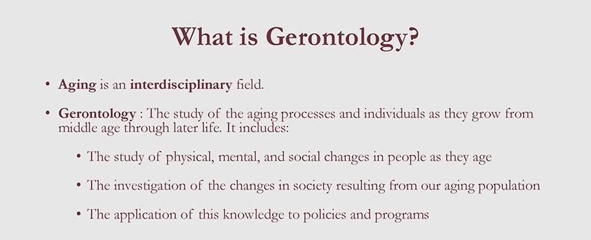 Gerontology 