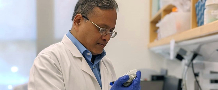 Santanu Dasgupta, Ph.D., assistant professor of pathology along with other researchers has identified a potential biomarker. 