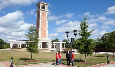 Moulton Tower and Alumni Plaza