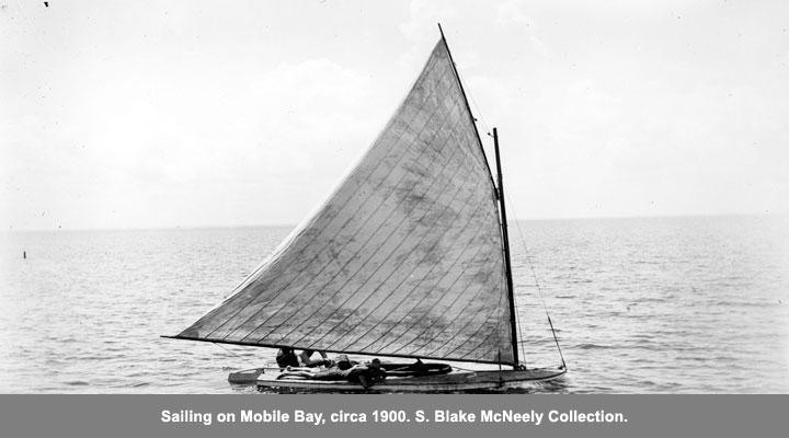 Sailing on Mobile Bay, circa 1900