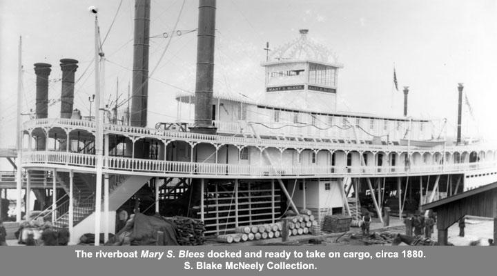 The riverboat Mary S. Blees circa 1880