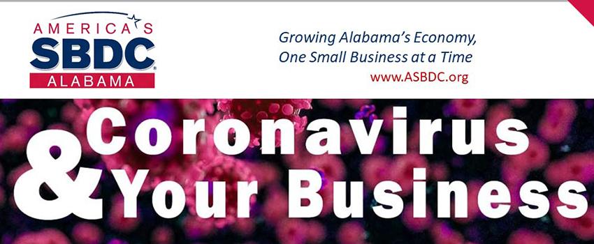 SBDC Coronavirus and Your Business. Linked to SBDC site.