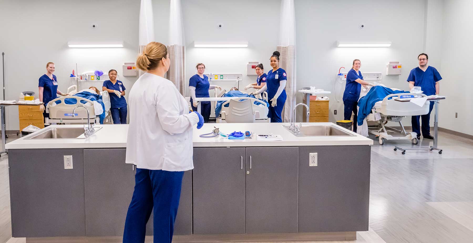 South Alabama Health Simulation Students featured in a classroom