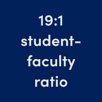 19:1 student-faculty ratio