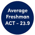 Average Freshman ACT - 23.9 Average Freshman ACT - 23.9