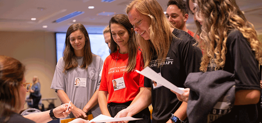 The University of South Alabama Pat Capps Covey College of Allied Health Professions hosted a Community Action Poverty Simulation training for college faculty and staff on May 15-16. 