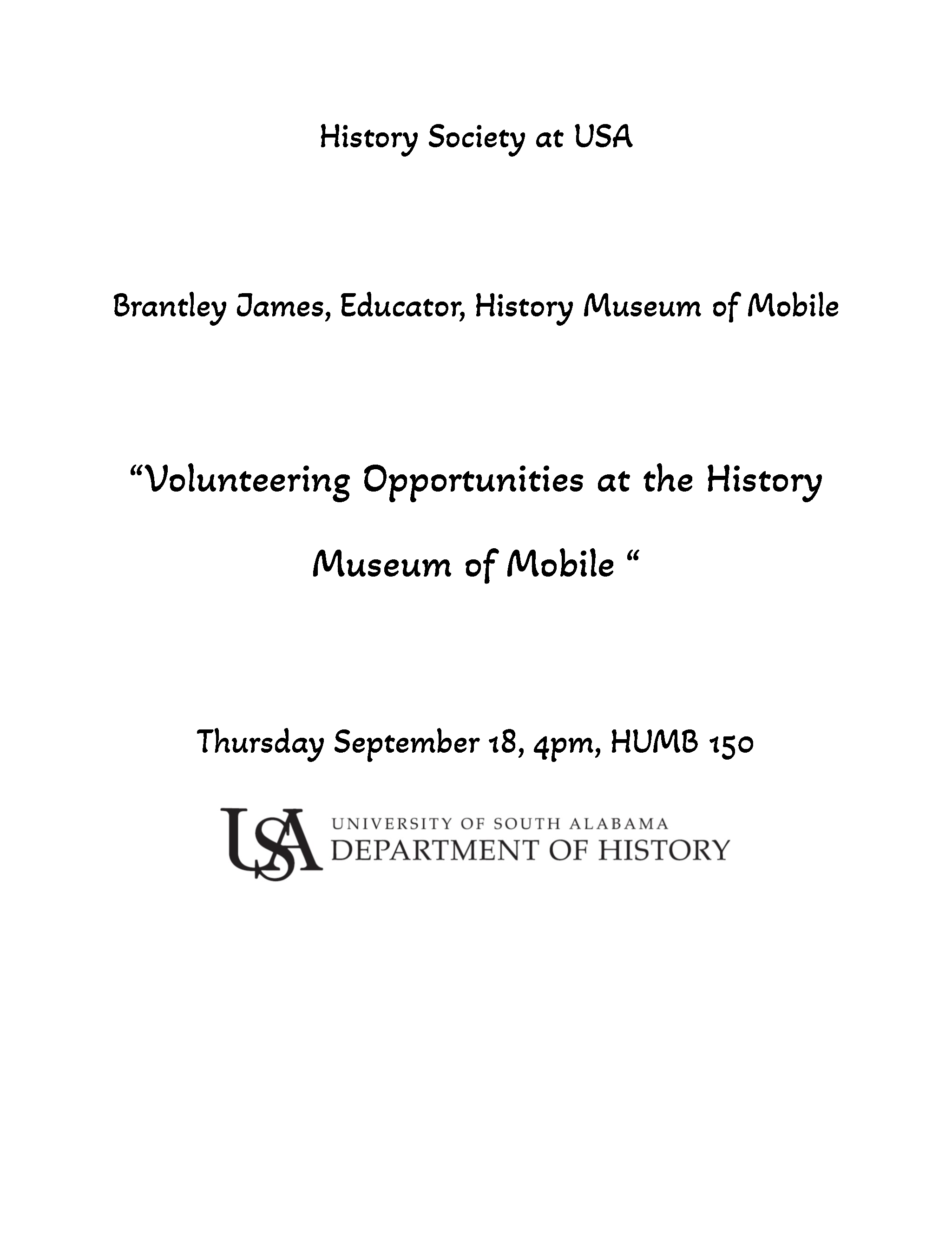 Mobile History Museum Volunteering 
