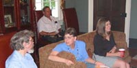 Professor Michael L. Monheit, Carol Ellis, and Delene Case.