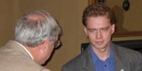 Graduate student Tom Midtrod Receives the E. Lewis B. Curtis award