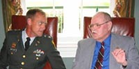 Lt. Col Eric Van Vliet and Professor Robert Houston